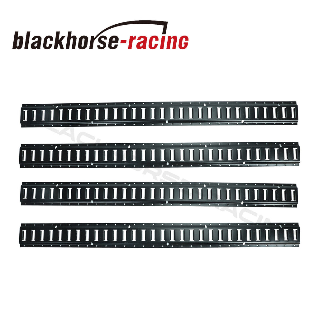 4 Pack 5' E Track Tie Down Rails System Power Coated E-Tracks for Cargo  Trailers