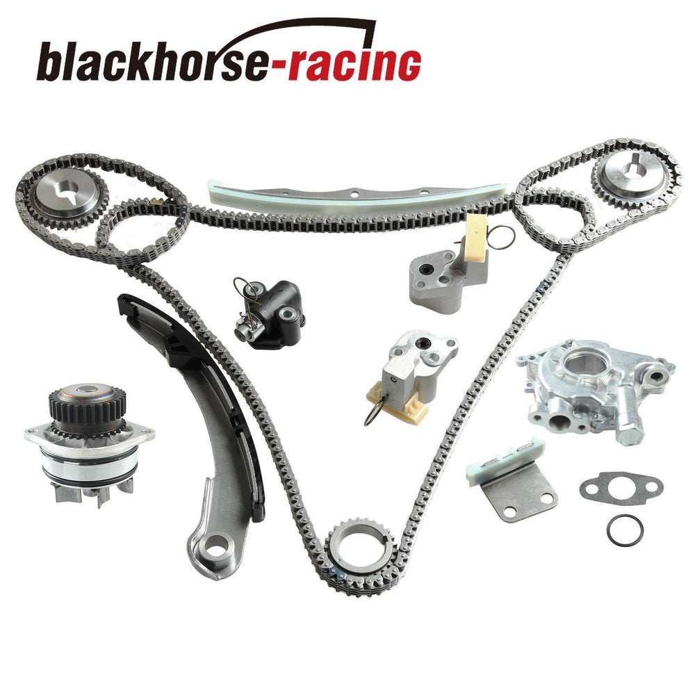 FOR Nissan Altima Maxima 350Z Infiniti VQ35DE Timing Chain Kit + Water&Oil Pump - www.blackhorse-racing.com