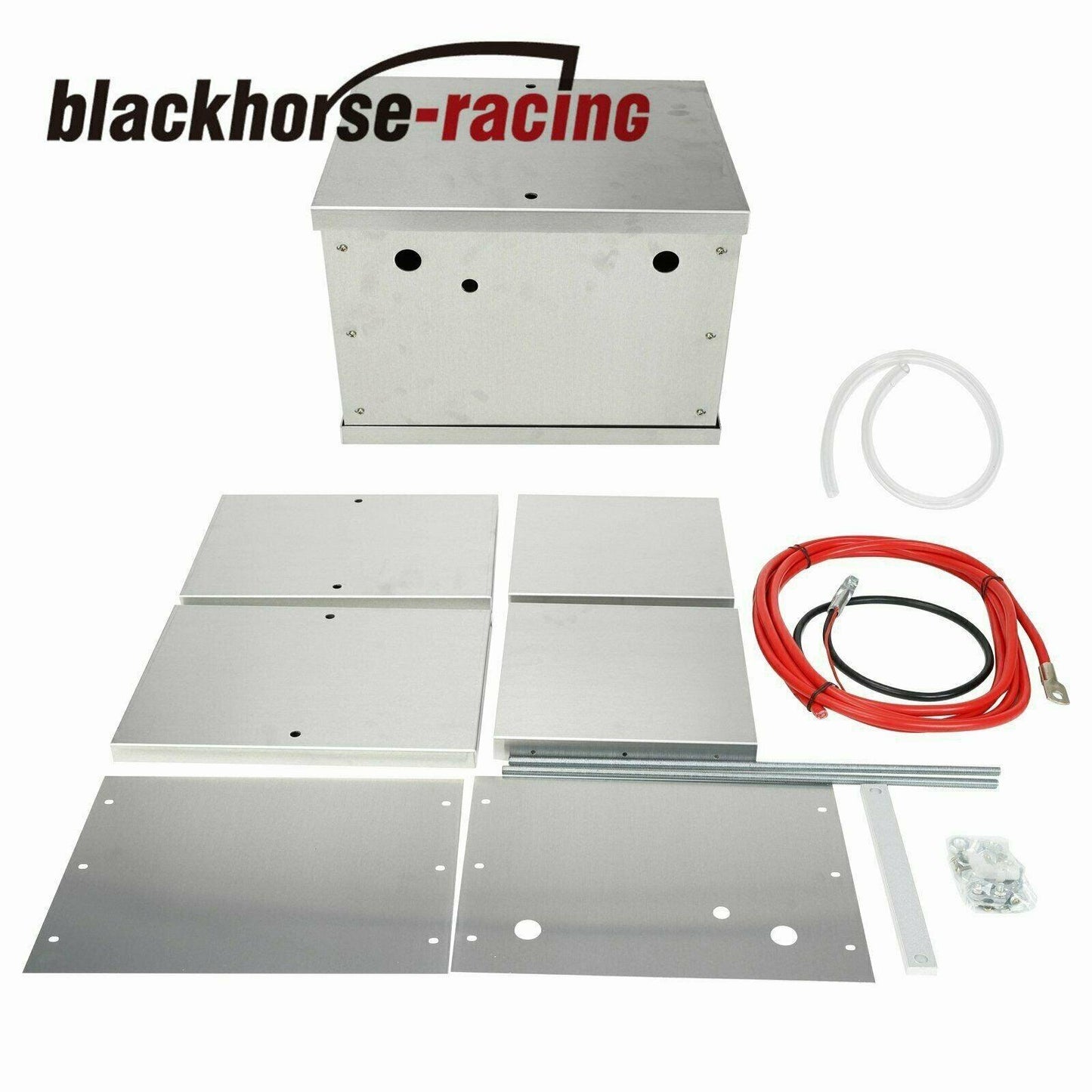 Complete Aluminum Battery Box Relocation Kit For 1979-2014 Ford Mustang - www.blackhorse-racing.com