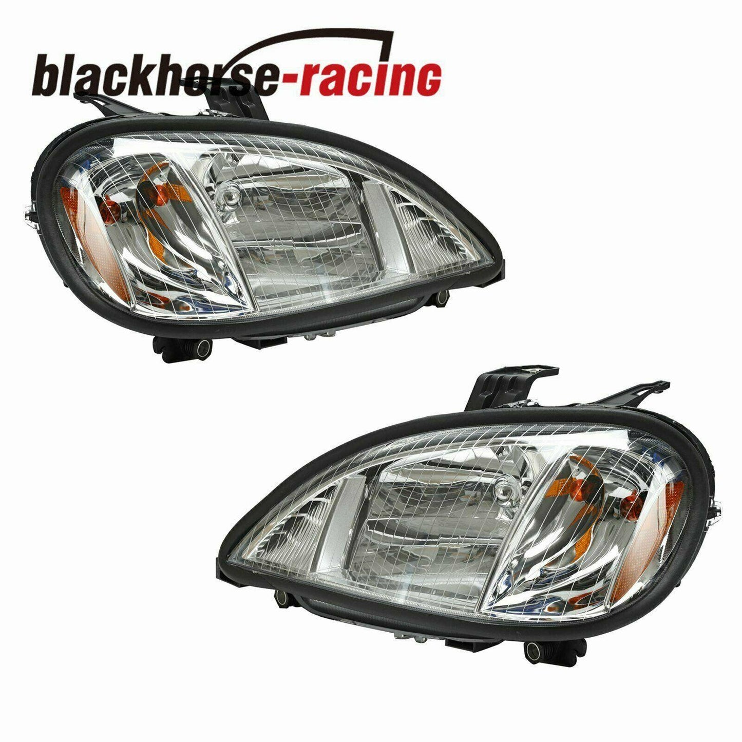 For 04-13 Freightliner Columbia Headlights Headlamps Left & Right Pair Set - www.blackhorse-racing.com