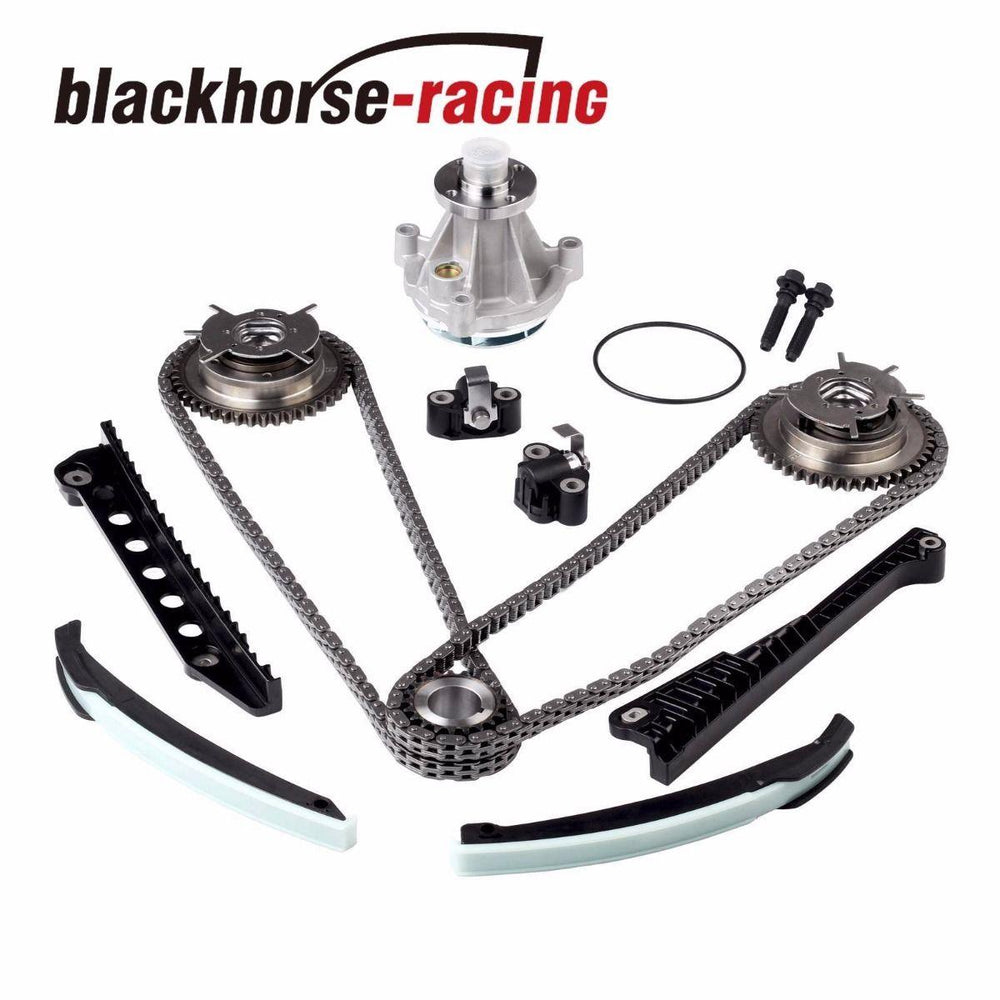 Fits Ford F150 F250 Lincoln 5.4L V8 04+ Timing Chain Water Pump Kit+Cam Phasers - www.blackhorse-racing.com