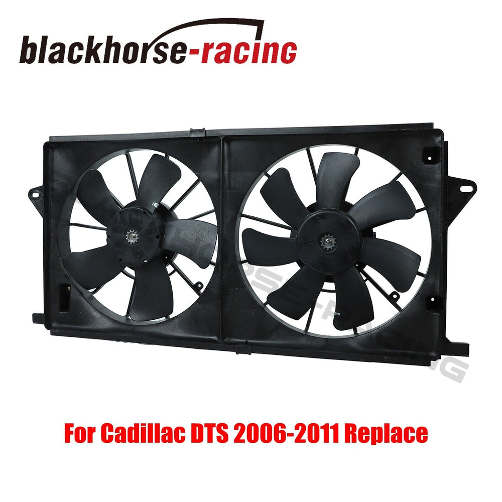 FOR 2006-2011 Dual Radiator Cooling Fan Assembly Buick Lucerne Cadillac DTS