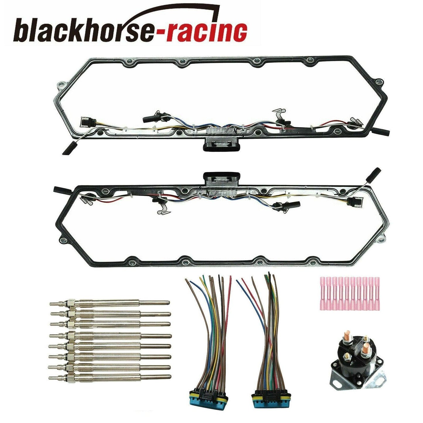 
                  
                    8Pcs Harness Glow Plugs + Valve Cover Gaskets + Relay For 99-03 7.3L Powerstroke - www.blackhorse-racing.com
                  
                